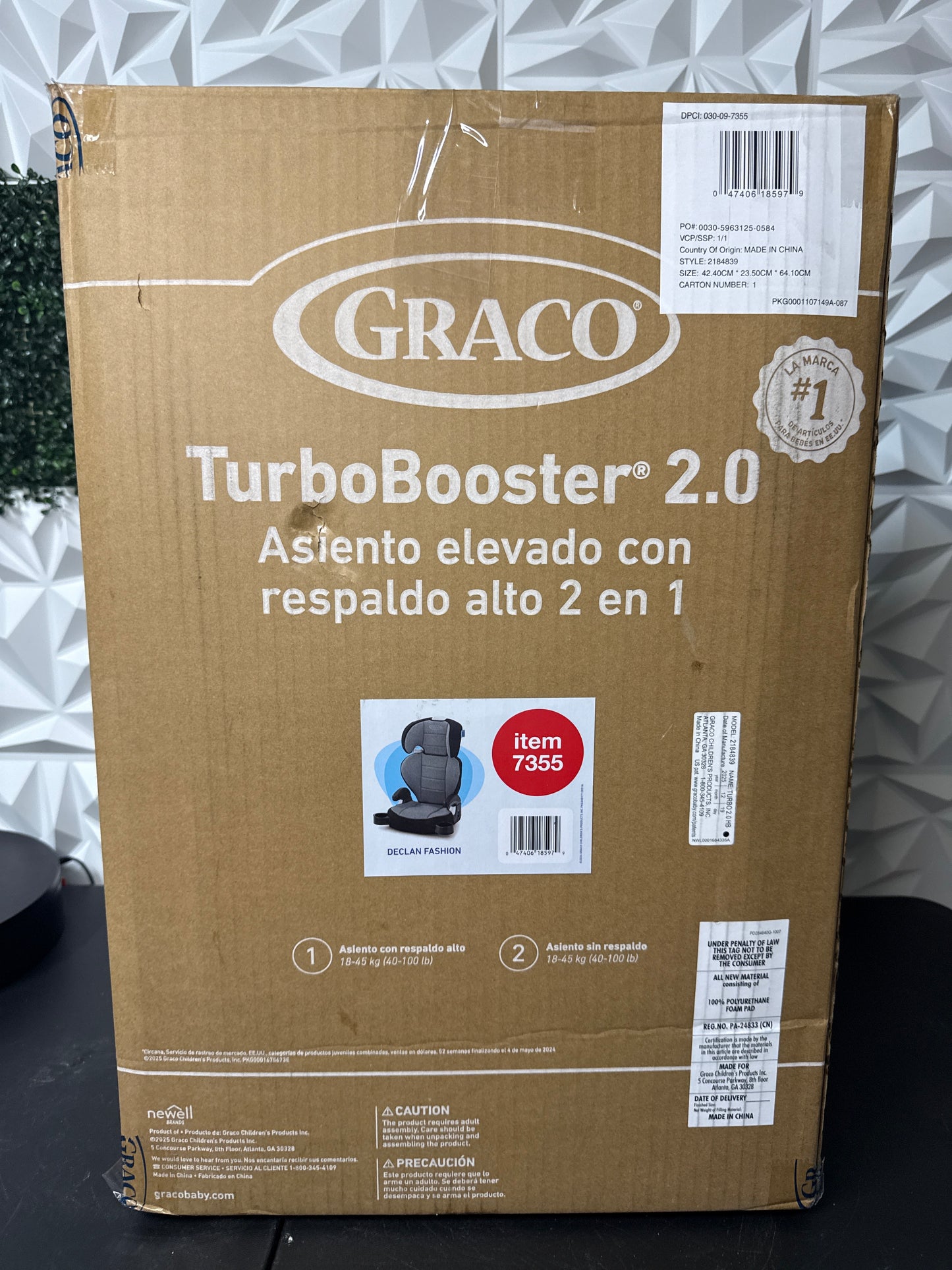Graco TurboBooster 2.0 Highback Booster Car Seat