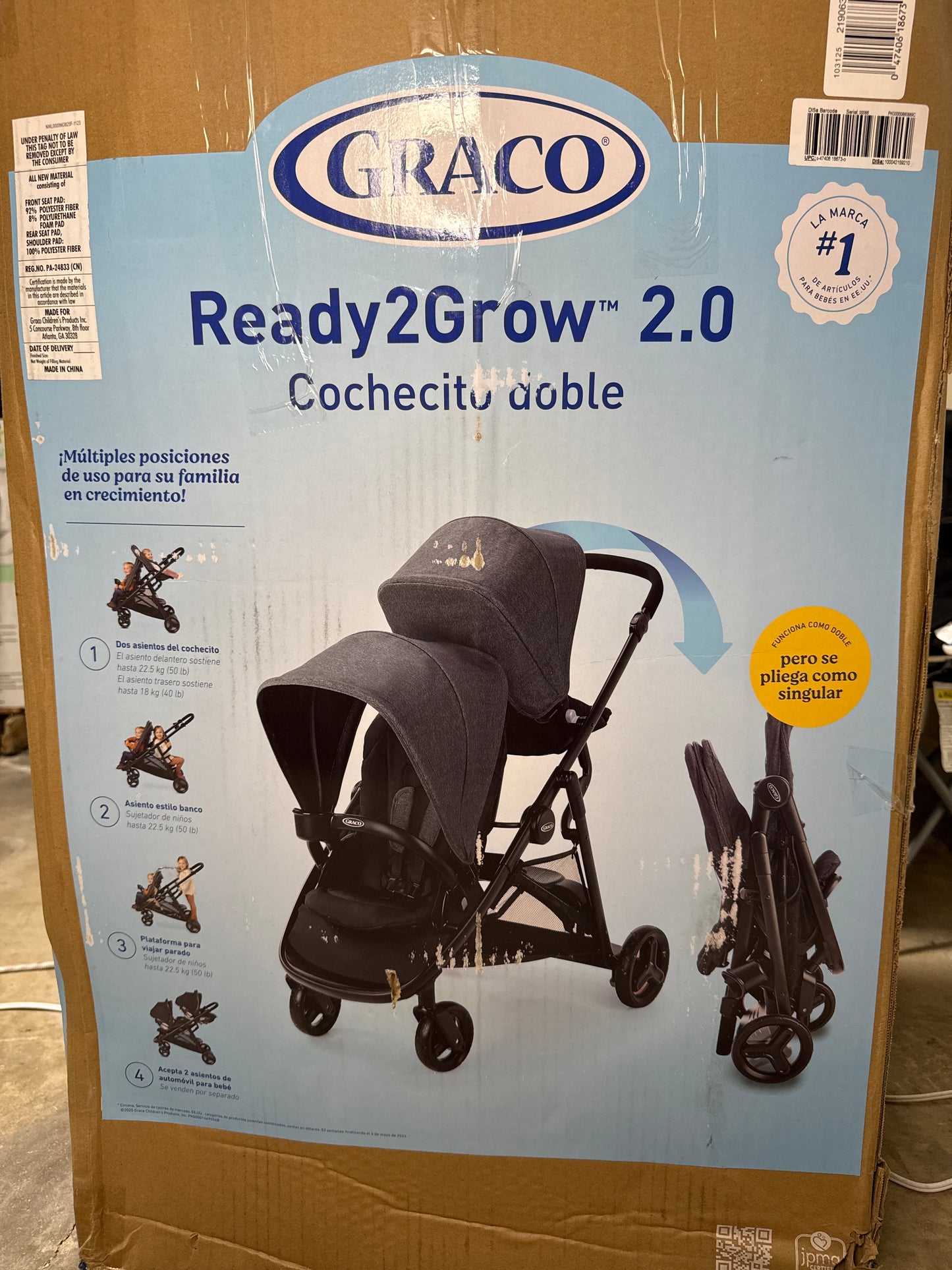 Ready2Grow™ 2.0 Double Stroller