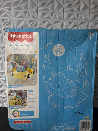Fisher-Price Baby to Toddler Learning Toy 2-in-1 Servin’ Up Fun Jumperoo