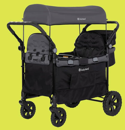 Baby Trend Quest Plus 3-in-1 Stroller Wagon, Dash Black
