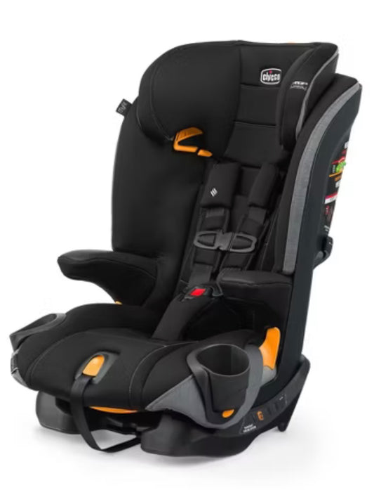 Chicco MyFit ClearTex Harness + Booster Seat - Raven: Fits 3 Across, LATCH Compatible, Machine Washable, Cup Holder