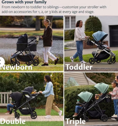 Mockingbird Modular Single-to-Double Full Size Stroller 3.0