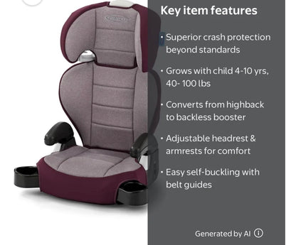 Graco TurboBooster 2.0 Highback Booster Car Seat