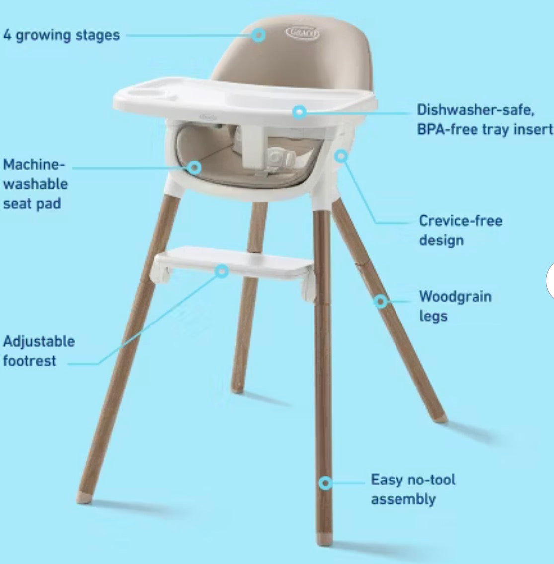 Graco Ready2Dine DLX 4-in-1 Standard High Chair