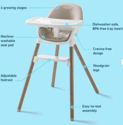 Graco Ready2Dine DLX 4-in-1 Standard High Chair