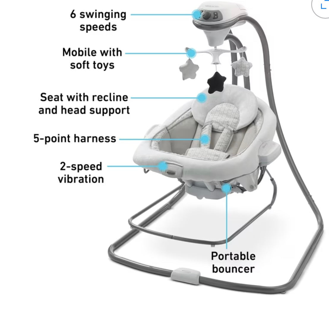 Graco DuetConnect LX Baby Swing