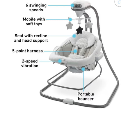Graco DuetConnect LX Baby Swing