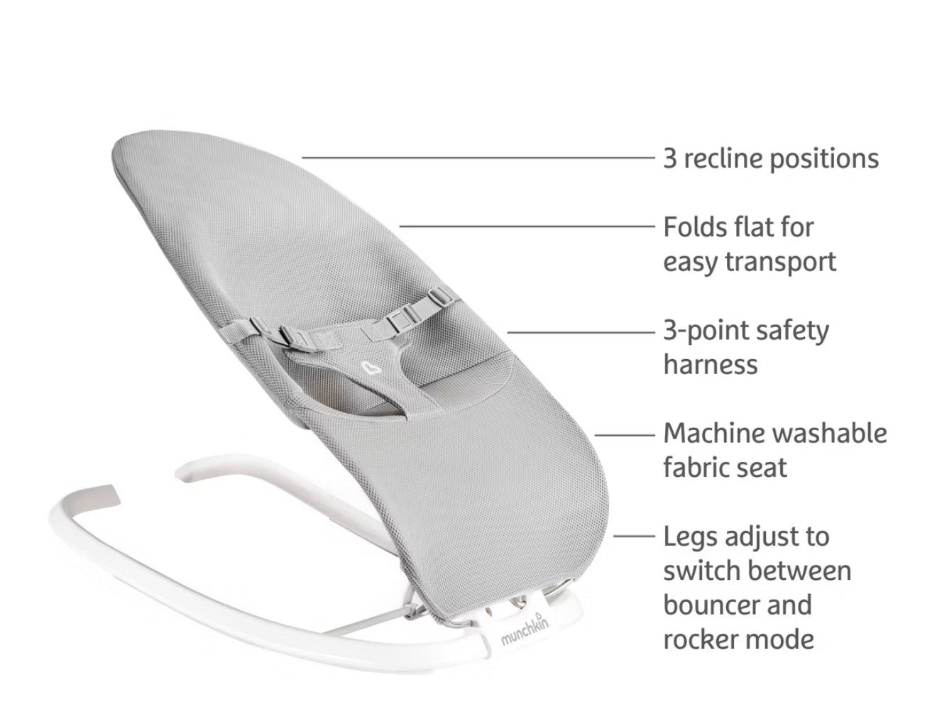Munchkin Spring 2-in-1 Bouncer and Rocker