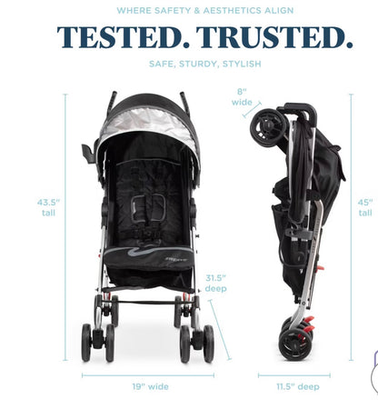 Baby Delight Swerve Lightweight Stroller - Black