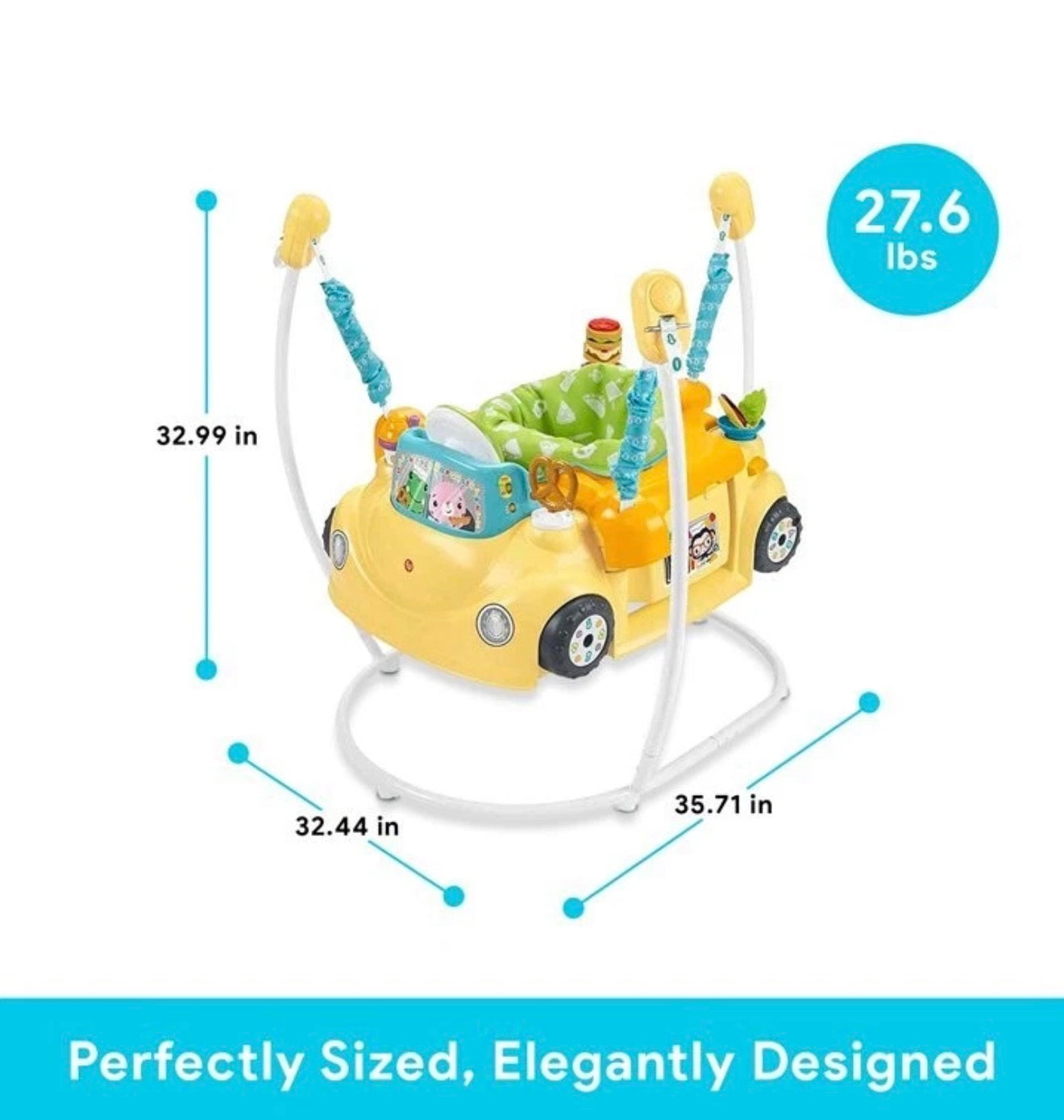 Fisher-Price Baby to Toddler Learning Toy 2-in-1 Servin’ Up Fun Jumperoo