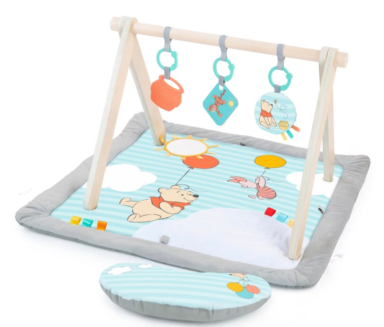 Bright Starts Winnie The Pooh Once Upon a Tummy Time Baby Playmat: Animal Icon Theme