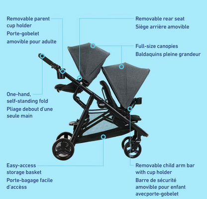 Ready2Grow™ 2.0 Double Stroller