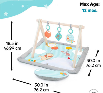 Bright Starts Winnie The Pooh Once Upon a Tummy Time Baby Playmat: Animal Icon Theme