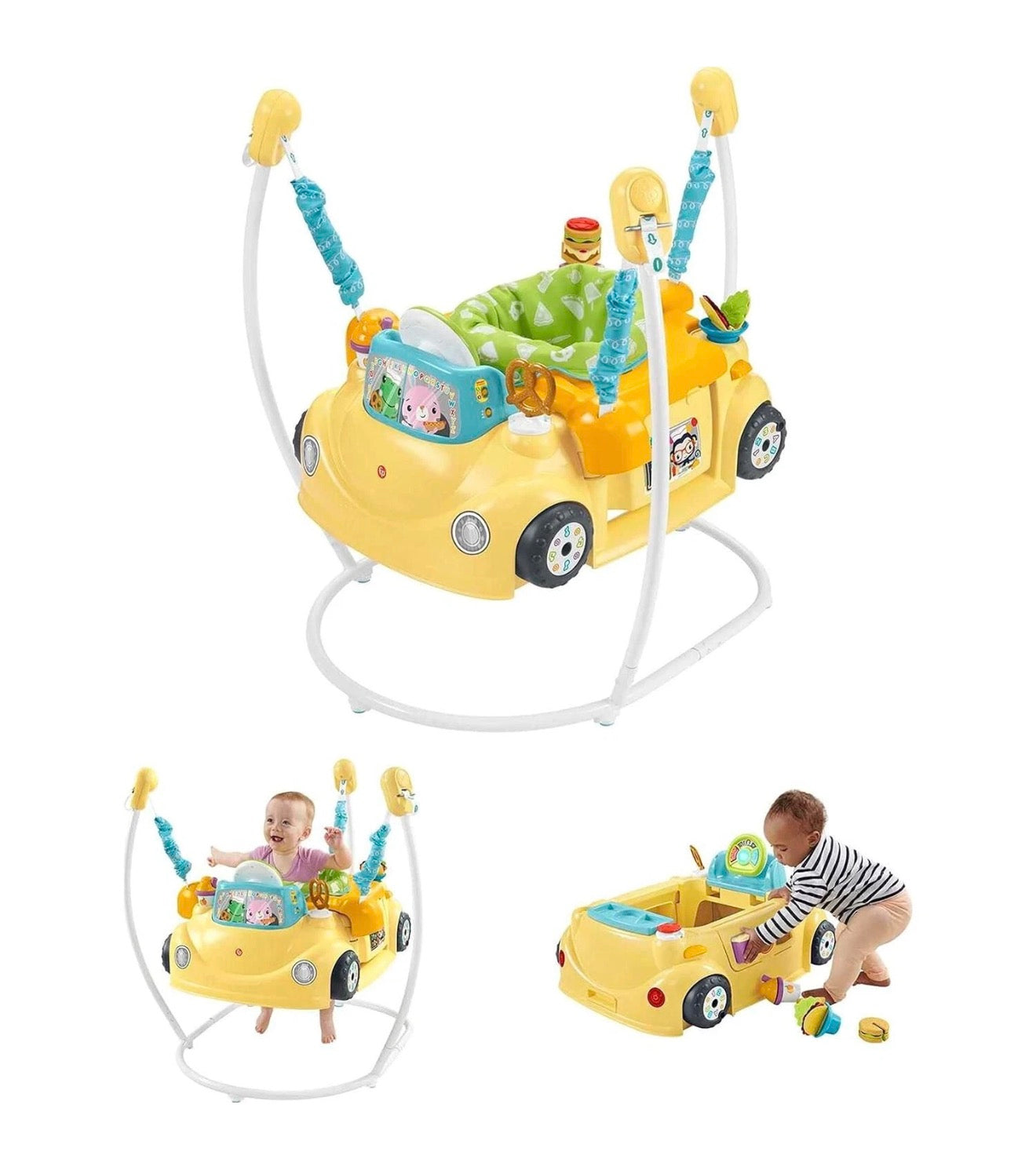 Fisher-Price Baby to Toddler Learning Toy 2-in-1 Servin’ Up Fun Jumperoo