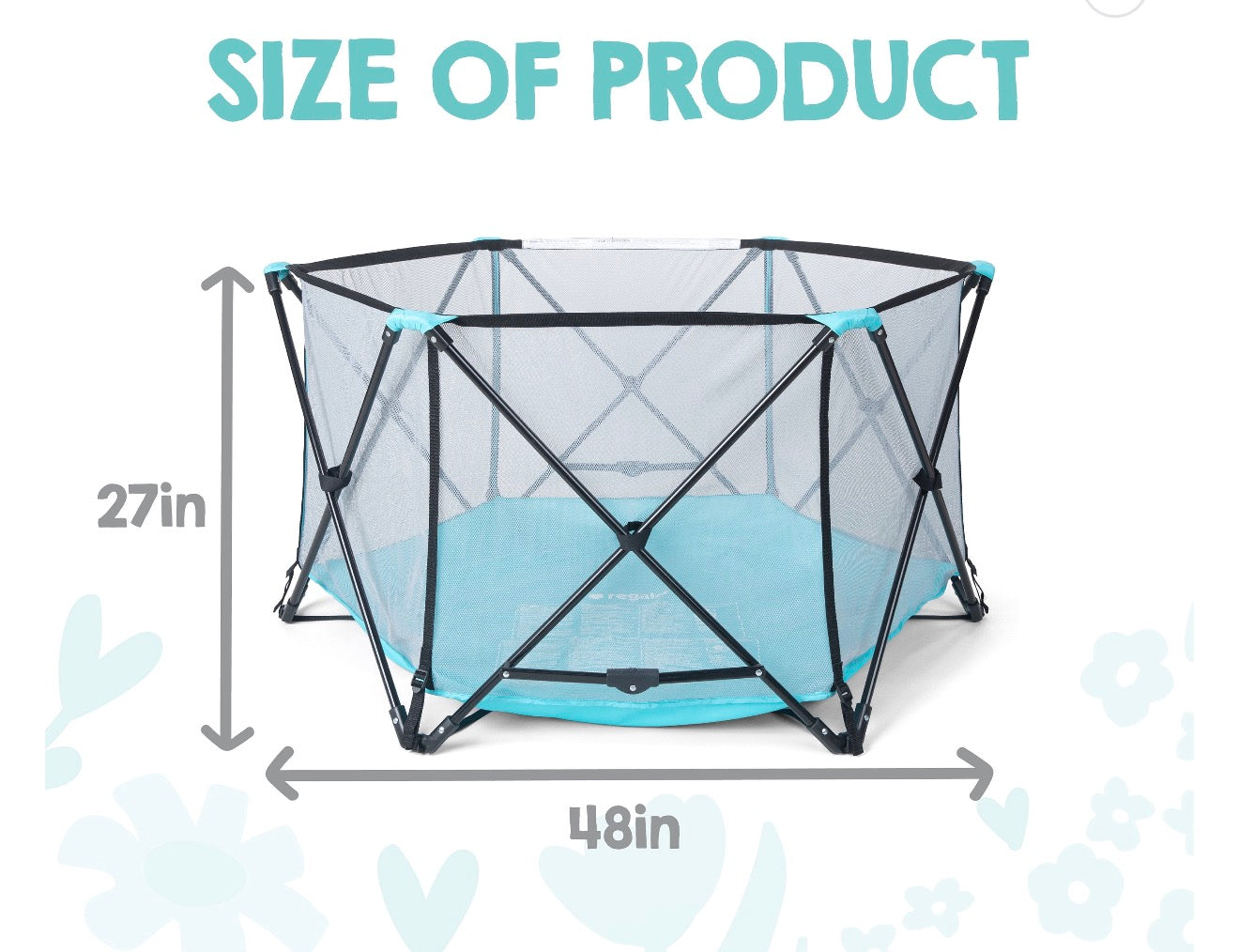 Regalo Safety My Play Portable Baby Playpen & Play Yard, Foldable 6-Panel