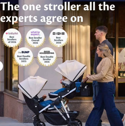 Mockingbird Modular Single-to-Double Full Size Stroller 3.0